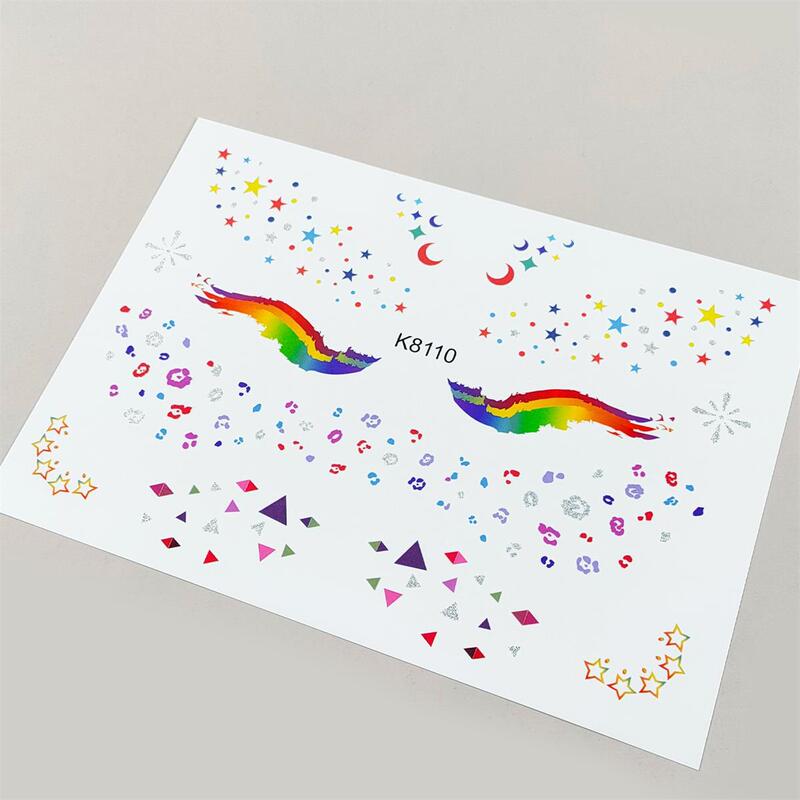 Cross-border facial Freckle Tattoo stickers stage cute fun holiday party makeup water transfer temporary tattoo stickers