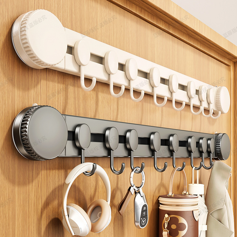 Suction cup hooks for behind doors, no-nail, traceless hanging rack for bedroom, entryway, hanging clothes, bags, and keys, multi-purpose hook rack Suction cup hooks for behind doors, no-nail, traceless hanging rack for bedroom, entryway, hanging clothes, bags, and keys, multi-purpose hook rack