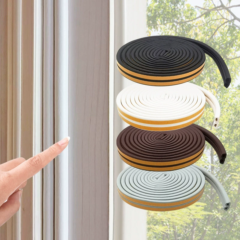 Уплотнитель для дверных щелей, звукоизоляционный, сверхтихий, для противовзломных дверей, дверей спальни, комнатных дверей, боковых дверей, ветрозащитная лента для оконных щелей