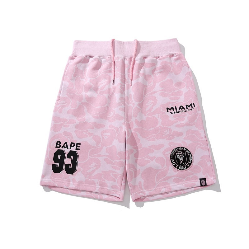 Cross-border Trendy Brand BAPE Multi-color Camouflage Label Casual Shorts Summer Five-point Pants Pants