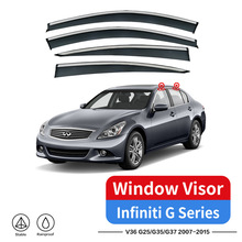 适用英菲尼迪G37晴雨挡侧窗导流板INFINITI G35 G25 Window visor