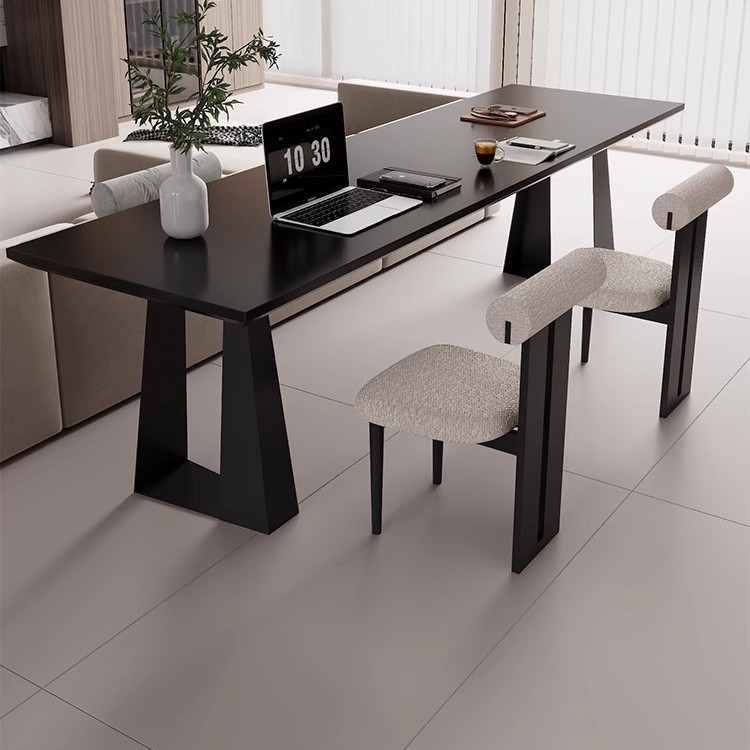 Living Room Light Luxury Modern Study Table Study Solid Wood Italian Minimalist Desk Calligraphy Table Large Board Workbench Computer Table