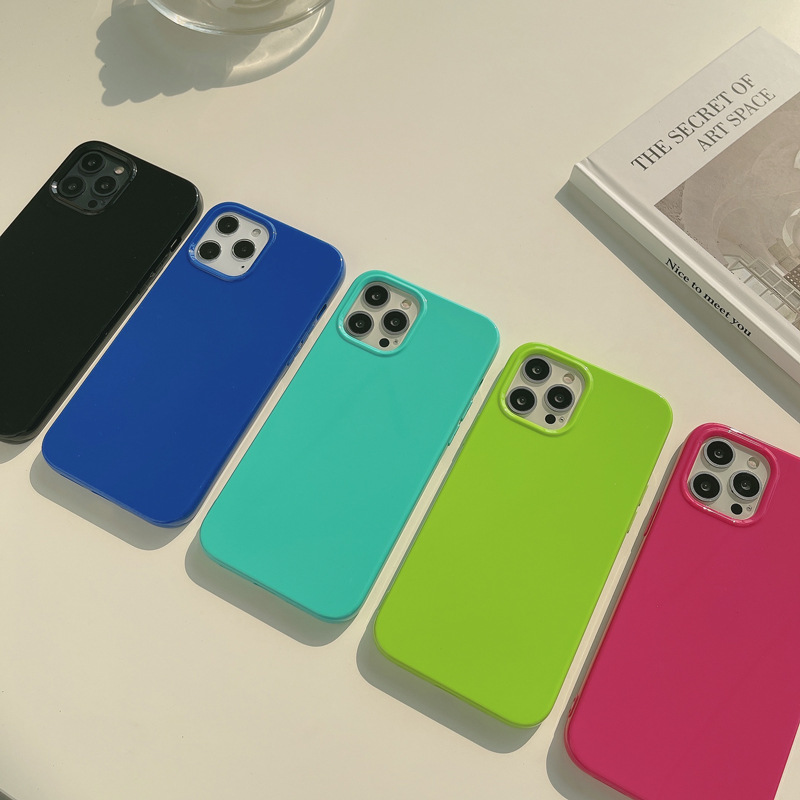 Einfacher Stil Einfarbig Tpu   Telefon Fällen display picture 4