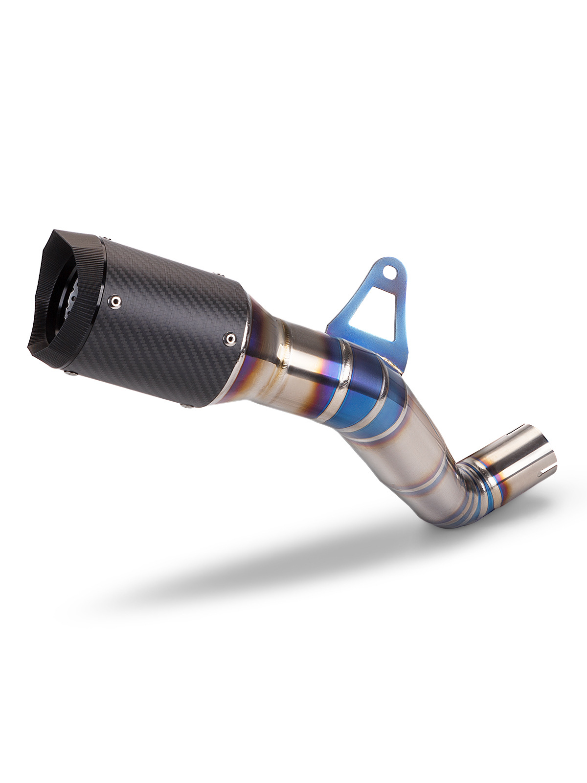 Motorcycle modified exhaust pipe CBR1000 middle and tail carbon fiber protective cover 08-16 years 17-19 years straight up