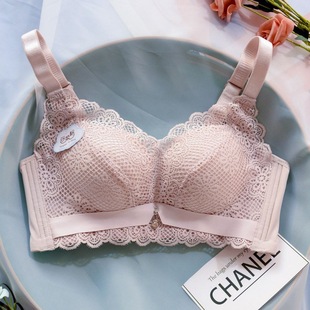 [No Empty Cup] Medium-Thin Bra Without Rims, Small Breasts, Flat Chest Intimates, Feminine Push-Up Breathable Push-Up Bra