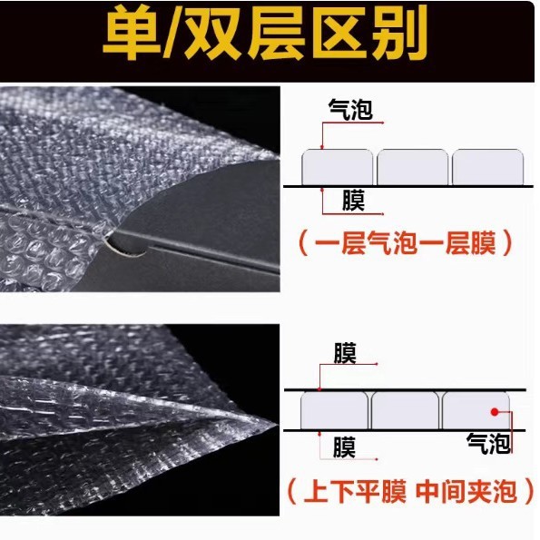 加厚气泡膜双层膜打包泡沫气泡垫快递包装泡泡纸防震保护膜气泡袋|undefined