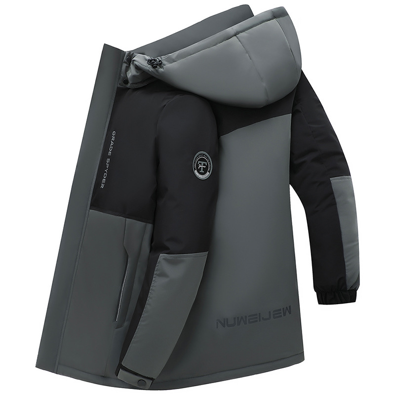 Herrenbekleidung Wintermantel dicker warmer Baumwollmantel mit Nähten Papas wattierte Jacke Herren Seidenbaumwollmantel Business-Herrenbekleidung mittleren Alters_voghion.com