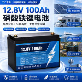 12V24V锂电池定制100Ah200Ah磷酸铁锂储能系统锂电替代铅酸电池