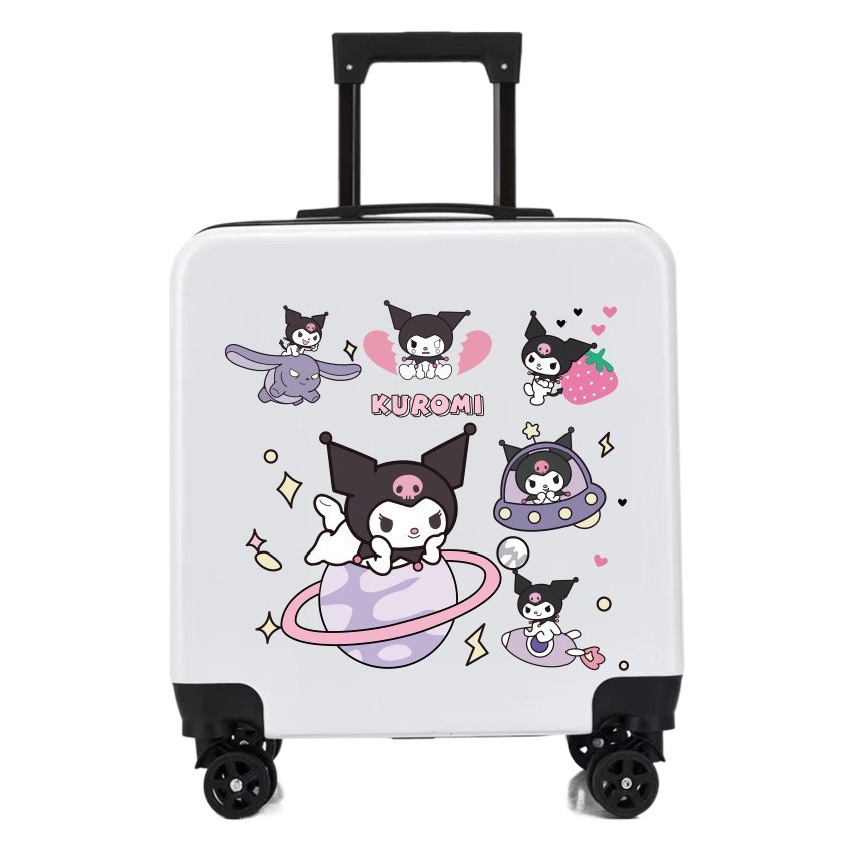 Wholesale 20inch Kidsren's Luggage Can Be Printed with Logo Anime Cartoon Kidsren's Trolley Case Universal Wheel Boarding Suitcase