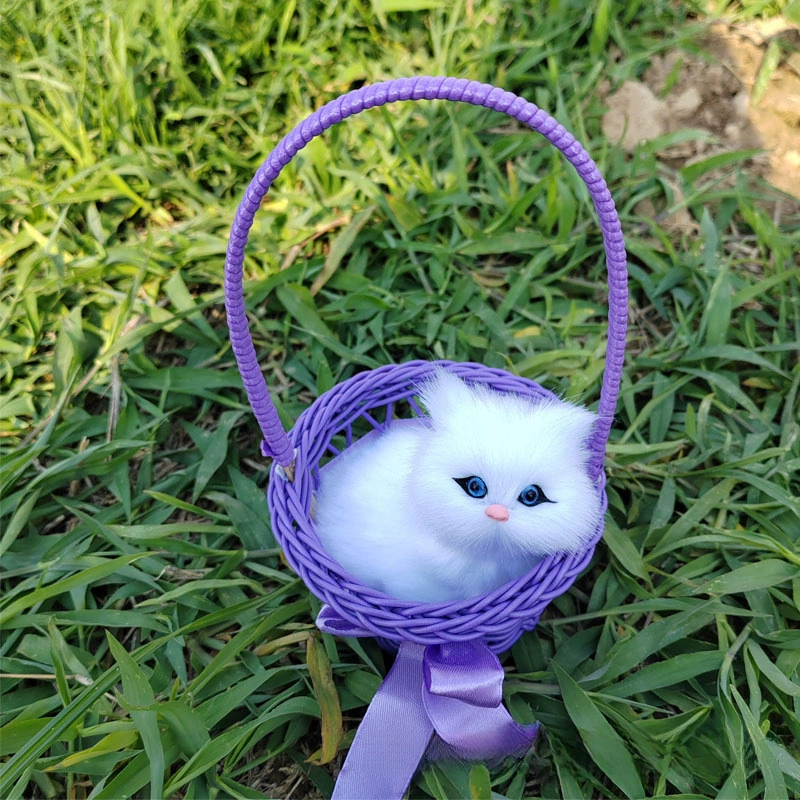 Реалистичная игрушка, корзина, модель животного