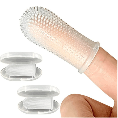 Pet Cat and Dog Toothbrushing Magic Finger Gloves Soft Brush and Toothpaste Set for Teddy Small Dogs Cleaning Supplies