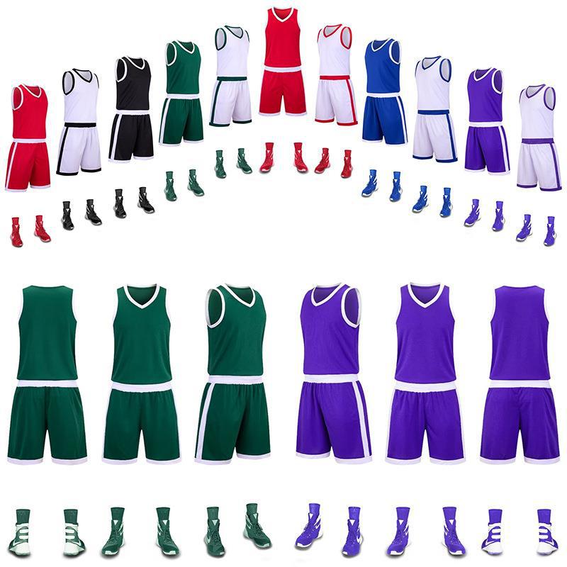 New Basketball Suit Adult Children Basketball Training Vest Breathable Game Team Suit Group Buying DIY Printable