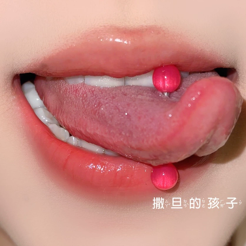 Штанга для языка, стиль «nail sequins», калибр 1,6 мм, длина 12/14/16 мм