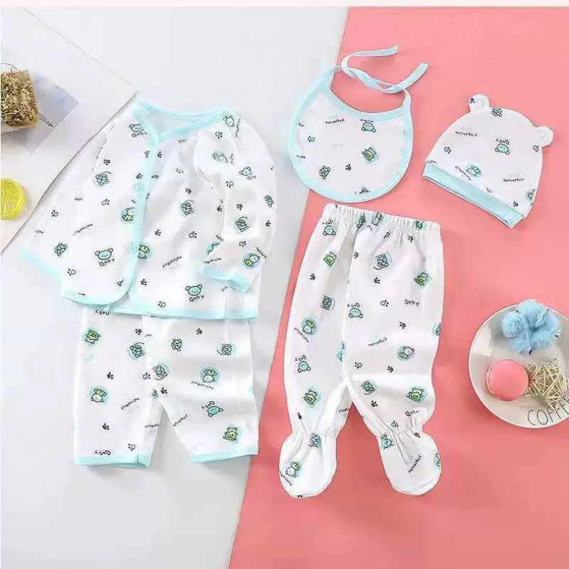 Children's gift box, set, thermal underwear, hat, bib