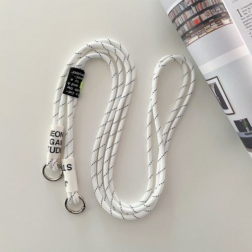 Mobile phone case lanyard long and short accessories shrink mobile phone elastic lanyard buckle diagonal across halter neck strap rope mobile phone rope