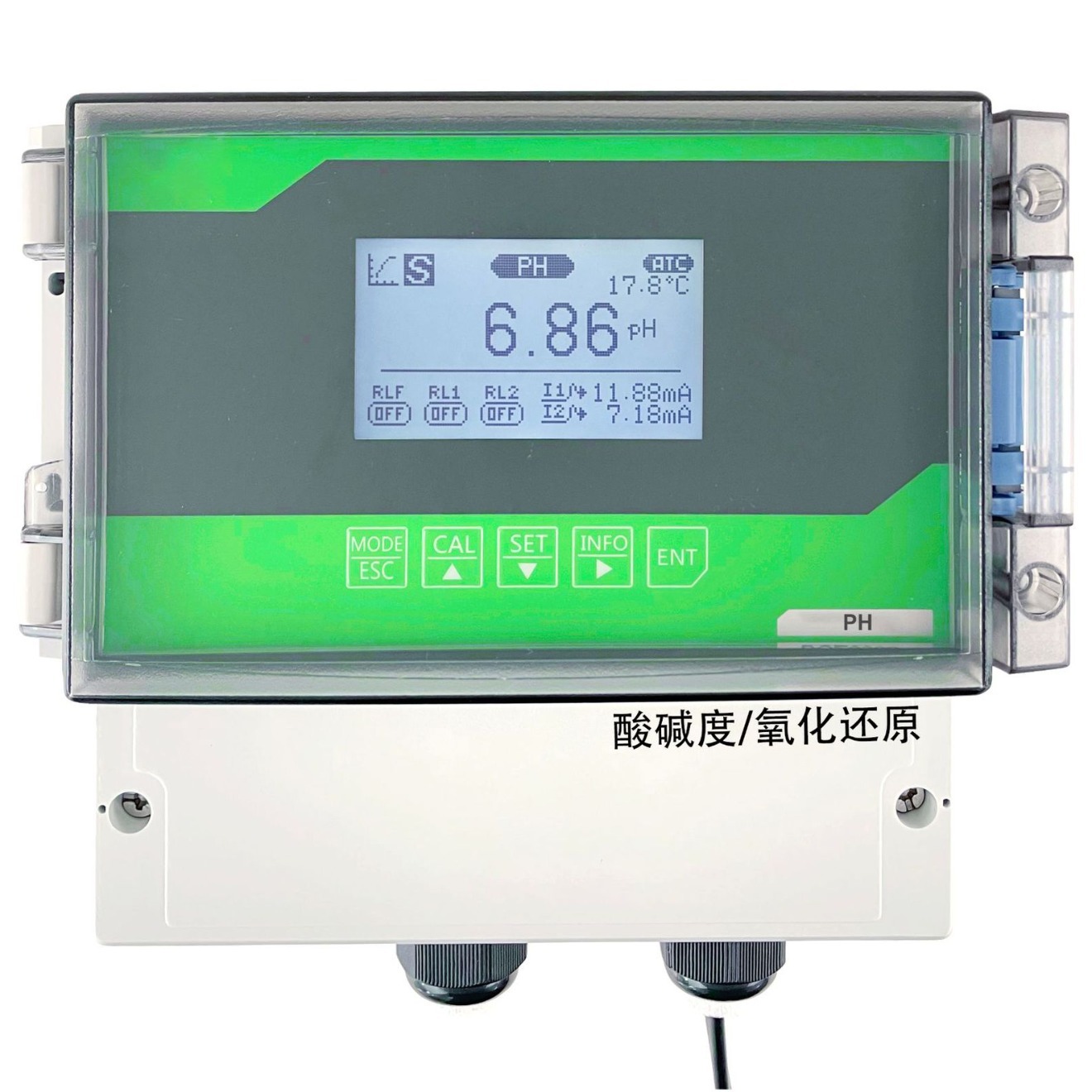 壁挂式工业在线PH/ORP计水中酸碱度检测仪WXZJ-PH6000