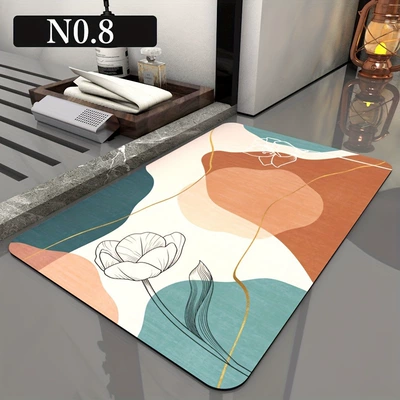 Avtomobil döşəmə paspasları — Foot Mat for Shower Room - high-end-floor-mat-13-4060cm-new-style-diatom-mud