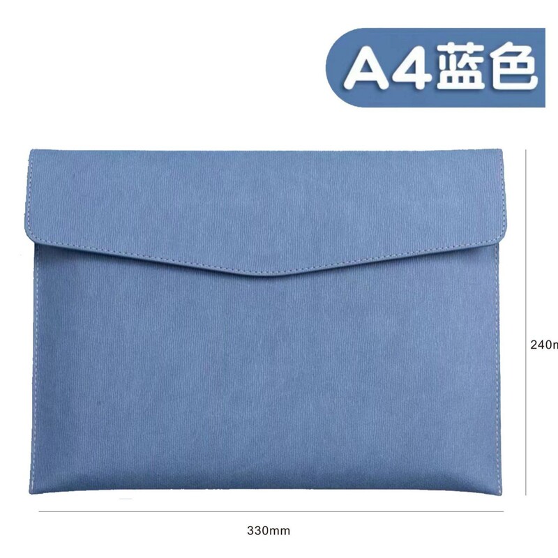 跨境A4仿皮商务档案袋 大容量收纳文件夹包 企业logo文件袋批发|undefined