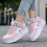 Детская обувь Heelys, студенческие роликовые коньки, двухколесные деформируемые роликовые коньки для девочек, роликовые коньки, специальная обувь для трансграничных перевозок
