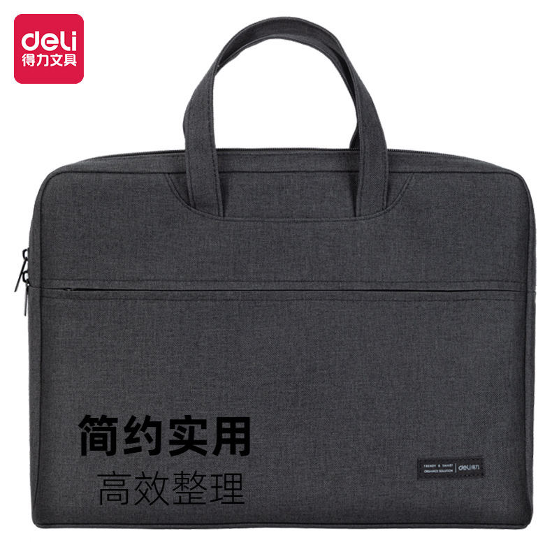 DEKI5590 portable bolsa de oficina bolsa de conferencias bolsa de computadora bolsa de documentos de negocios bolsa de mano impresa logotipo image 3