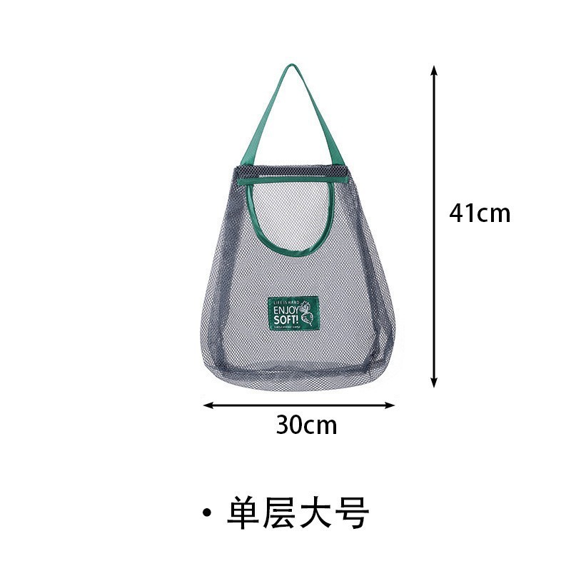 キッチン野菜収納ネットバッグ家庭用多目的クリエイティブ果物壁掛け袋吊り下げ式玉ねぎニンニク収納袋|undefined