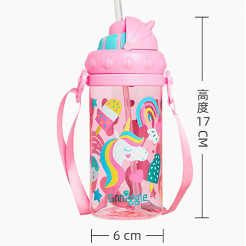 Australian Smiggle Water Cup Spray Hydrating Sports Kettle Portable Minecraft Mermaid Student Cup