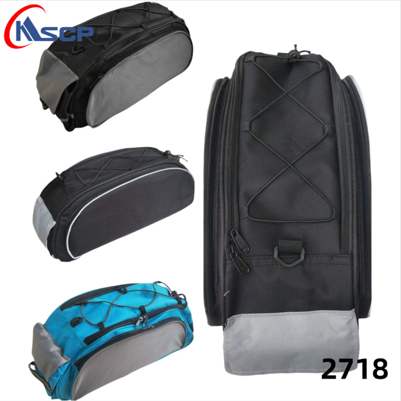 Bolsa de estante trasero de bicicleta accesorios de equitación al aire libre equipo estante trasero bolsa de transporte fábrica al por mayor bolsa de asiento trasero de bicicleta