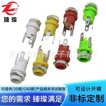 DC-025全塑带螺纹充电接口-025M电源插座规格 5.5*2.1充电器插座