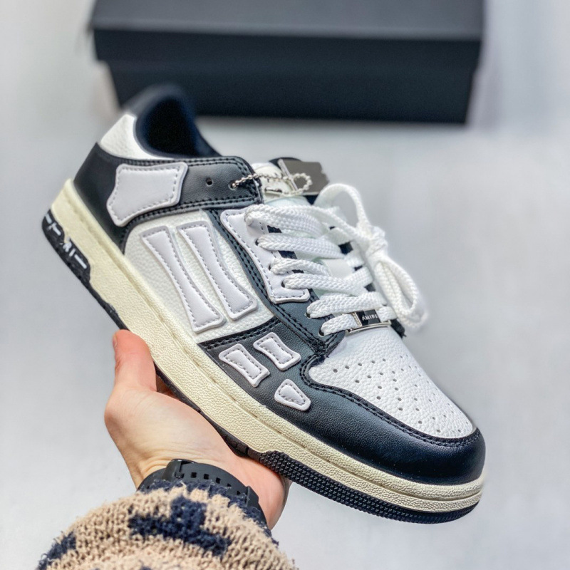 Putian de alta calidad AMIRI hueso zapatos de lujo ligero para hombres y mujeres zapatos de skate de suela gruesa de moda zapatos de skate casuales para mujeres zapatos de moda