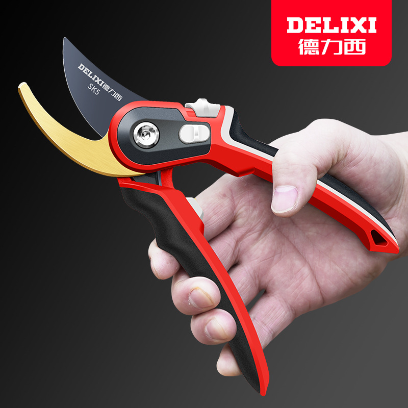 Delixi pruning fruit pruning shears agricultural fruit tree pruning shears flower gardening pruning shears full set of pruning tools wholesale
