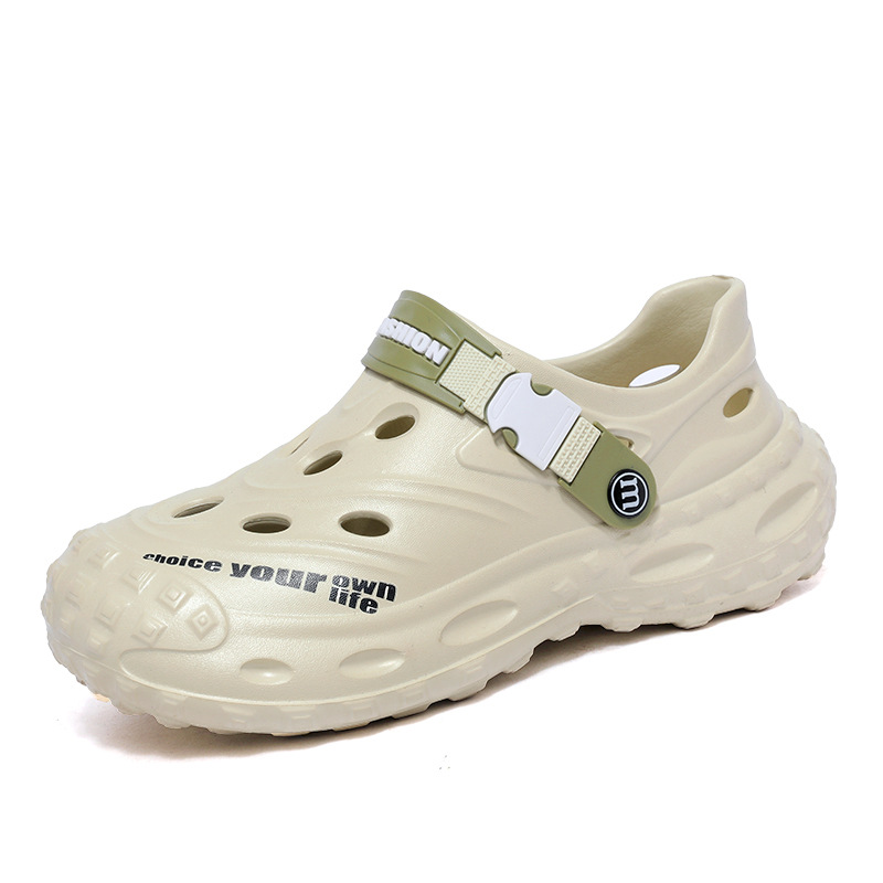 2025 nuevas zapatillas de verano para hombres resbaladizo fondo grueso pedazo de mierda sensación de nadar agua mojada moda image 7