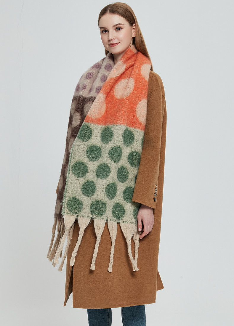 Daily Occasion Polyester Material Women's Elegant Color Block Polyester Scarf