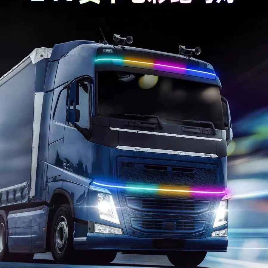 Грузовик красочный шатер 24v лампа для проточной воды солнцезащитный козырек Чистая лампа стример декоративная лампа