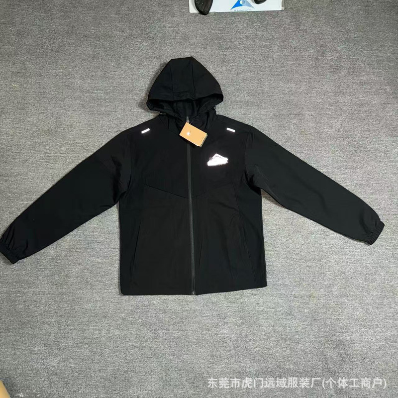 Cross-Border Sports Jacket Men's Windbreaker Spring and Autumn Quick-Drying Casual Running Woven Sports Windproof Track and Field Training Outerwear