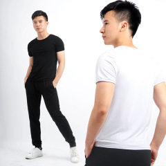 Men's Fitness Short Sleeve Summer Casual Running Training Slim Fit T-shirt Modal Breathable Top