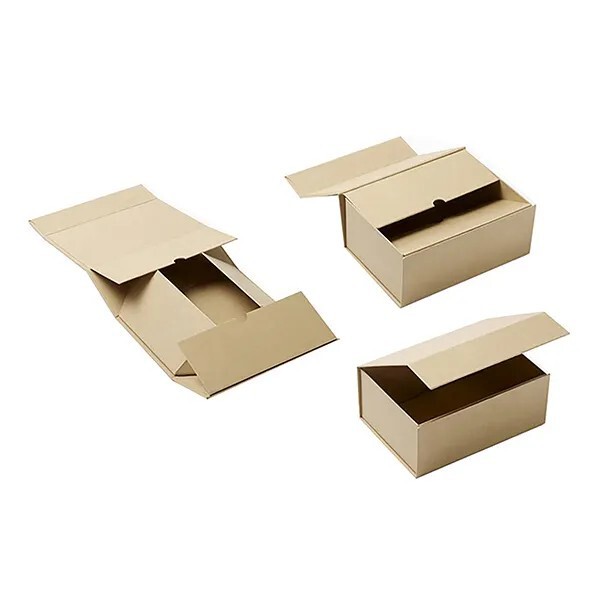 Gift Box Flip-Up Foldableing One-Piece Glue-Free Portable Reinforced Molding Gift Packaging Box Magnet Closed Flip Cover