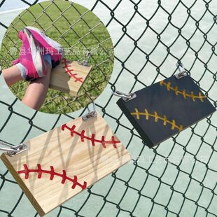 Cross-Border New Hanging Wooden Foot Pedal Baseball Fence Foot Pedal Solid Wood Hanging Tension Board
