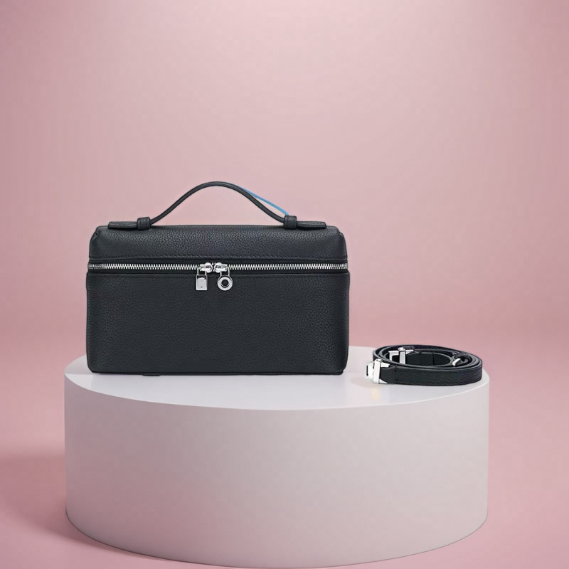 The first layer of leather LP19 lunch box bag 2025 new box bag gigi with shoulder bag portable crossbody small bag for women