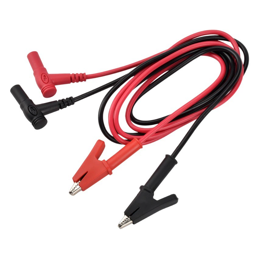 Универсальная ручка для часов с зажимом из крокодила силиконовая экспериментальная тестовая линия Банановый штекер Кабель питания постоянного тока 4 мм Зажим для конденсатора