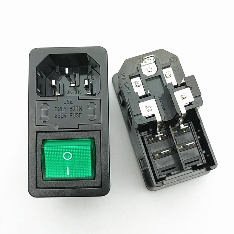 AC品字插座三合一双保险插座 JK-01S医疗设备插座大功率两回路