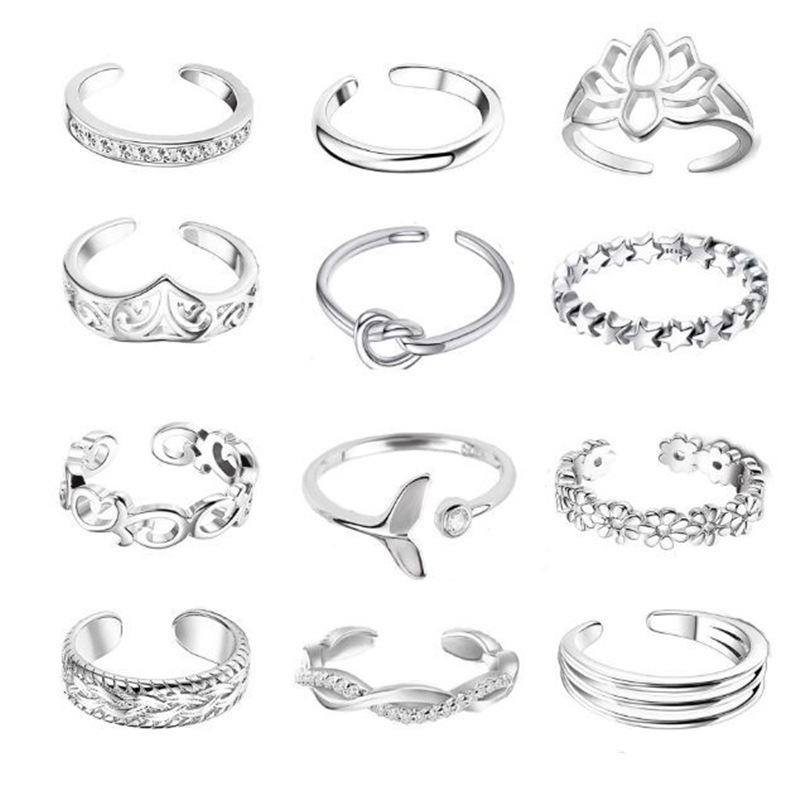 Amazon hot selling foot ring fashion micro diamond Lotus knotted Women's Open foot ring joint foot ring Amazon hot selling foot ring fashion micro diamond Lotus knotted Women's Open foot ring joint foot ring