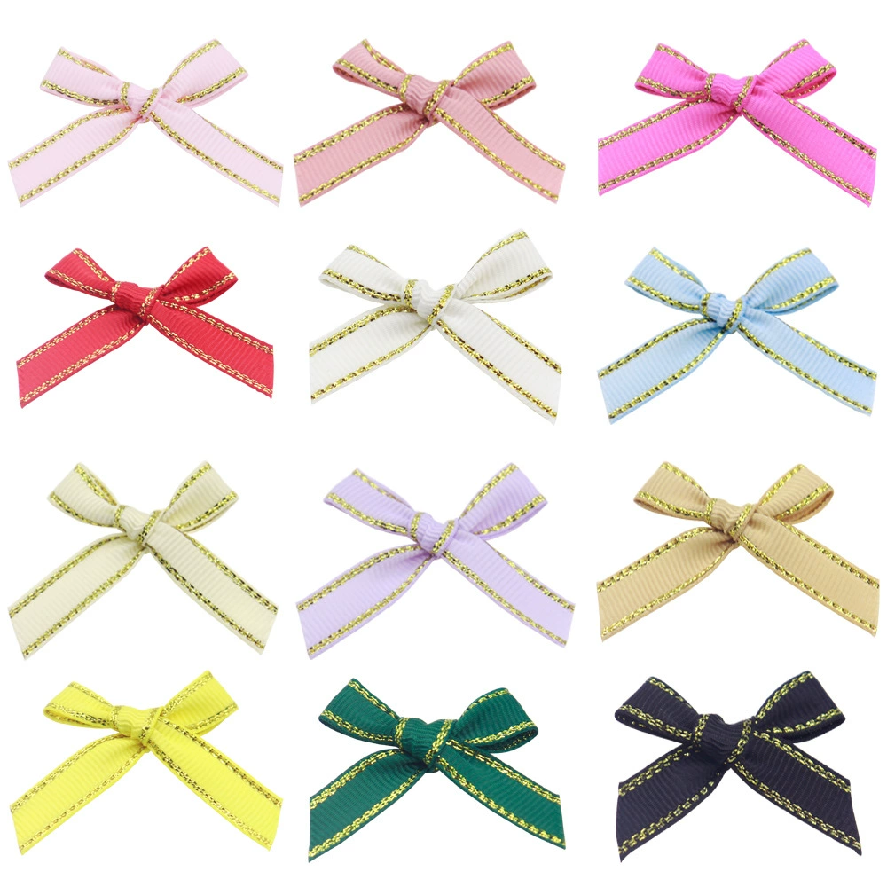 Оптовая оптовая продажа 1cm Пномпень ремешок с ремешком ручной бант DIY заколки для волос Подарочная коробка для упаковки аксессуаров для одежды