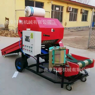 青贮打捆包膜机 玉米秸秆饲草用真空包装机 全自动养殖草料包草机