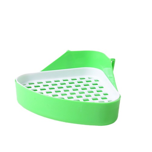 Manufacturer wholesale pet rabbit toilet cleaning supplies small rabbit toilet with bottom net design