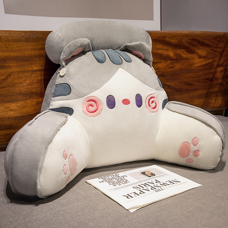 De dibujos animados de noche bolsa suave gran respaldo estudiante dormitorio almohada cama lectura apoyo la cintura almohada sofá ventana Bahía cojín