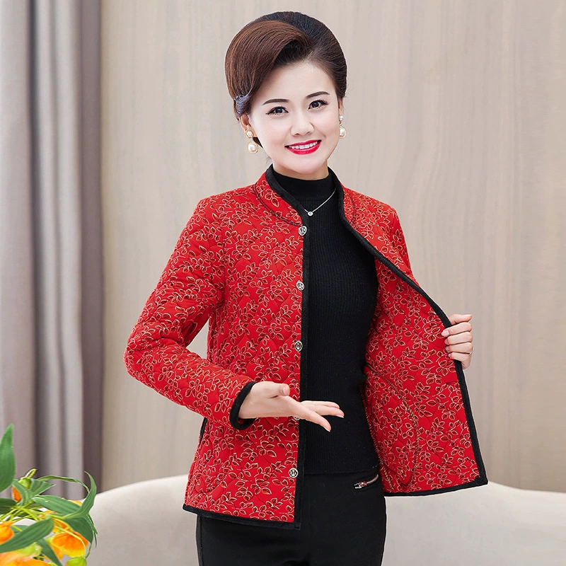 Новая зимняя мама одеваются холодостойкие теплые верблюжьи пуховые хлопчатобумажные куртки среднего и пожилого возраста