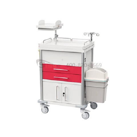 诗烨医疗家具新款产品彩钢系列米白拼色喷塑急救车【ATCC-02】