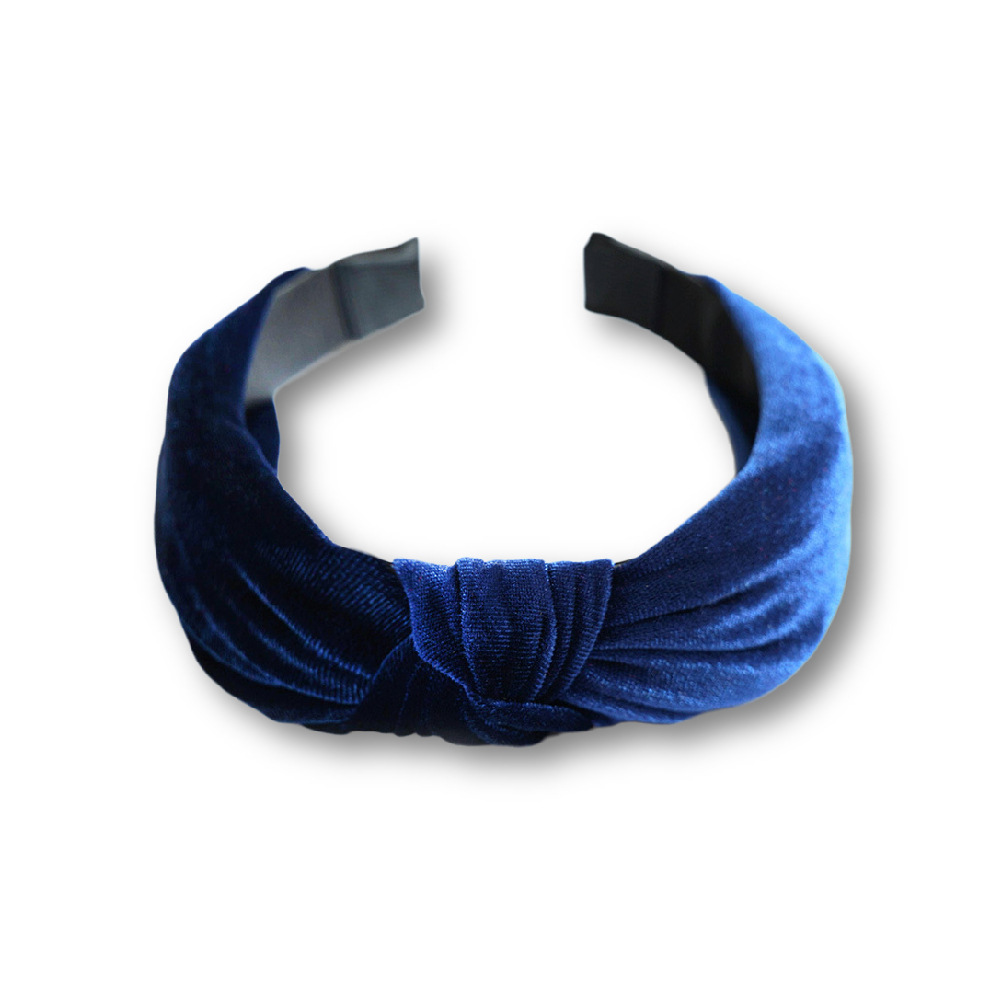 Nuevos accesorios para el cabello de color sólido de terciopelo dorado anudado diadema femenina europea y americana transfronteriza simple todo partido pelo de ala ancha presionando diadema horquilla image 21