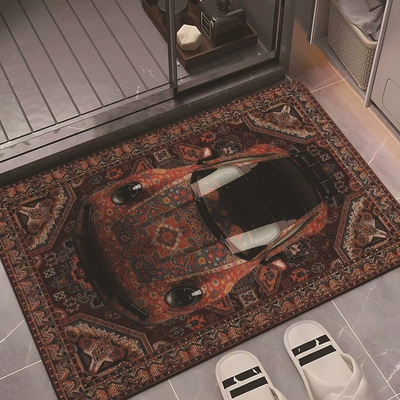 Cross-Border Hot-Selling Car Diatom Mud Floor Mats, Bathroom Water-Absorbent Non-Slip Floor Mats, Bathroom Door Mats, Entrance Stain-Resistant Floor Mats (Avtomobil döşəmə paspasları) - 1022yspcdd-1-4060cm-diatom-mud-rubber-sole