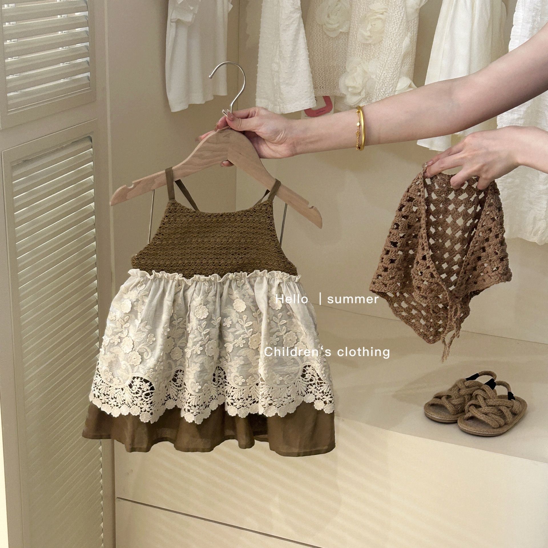 【Colección de Vestidos para Bebés Sweet Little Sister】Ropa Infantil Vestidos Elegantes de Verano para Niñas Venta al por Mayor Vestidos de una Pieza Dropshipping de Moda